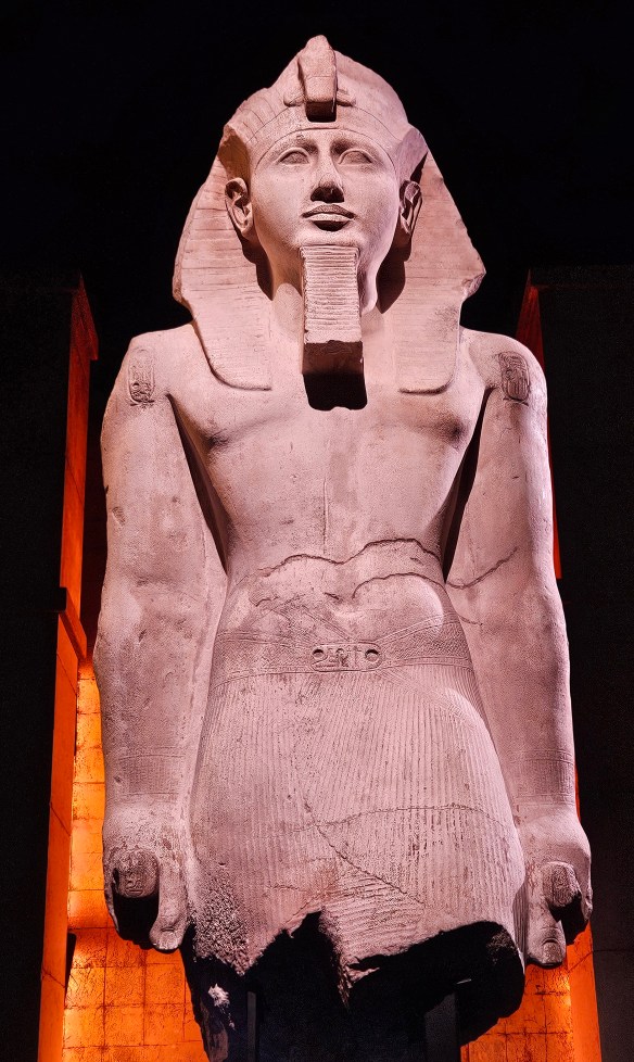 A statue of Ra. 