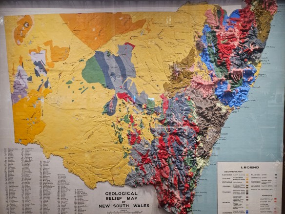 A geological map of New South Wales. 