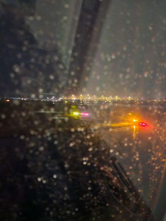 Waiting on the tarmac of Sydney Airport. 