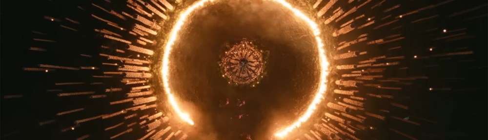 Flames erupt around the bone temple.