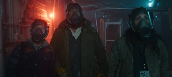 The Garrity family escapes the bunker.