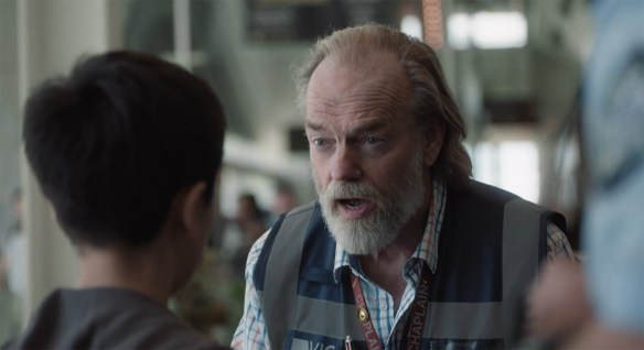 Hugo Weaving helping out a lost kid.
