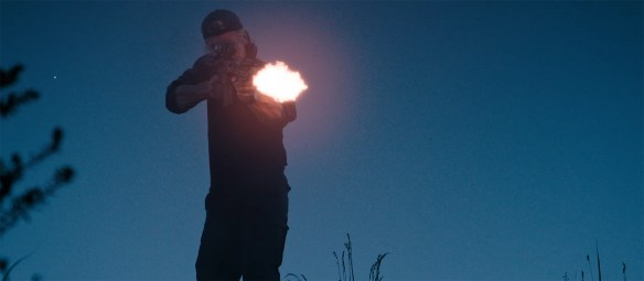Bangley fires a rifle.