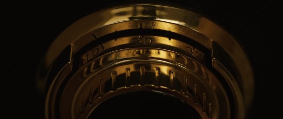 The locking mechanism of a safe.
