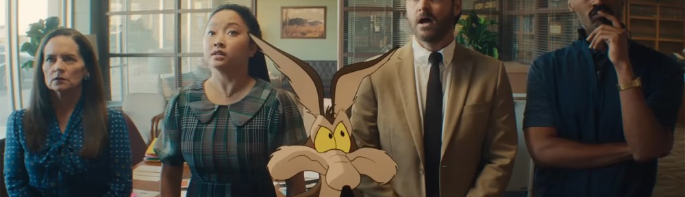 The lawyers and Wile E. Coyote converse.