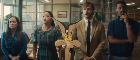 The lawyers and Wile E. Coyote converse.