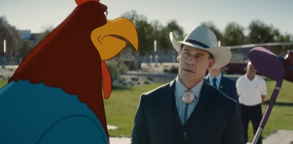 John Cena is berated by Foghorn Leghorn.