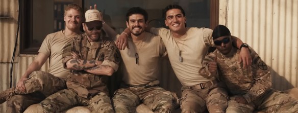 The five members of the platoon in a photo.