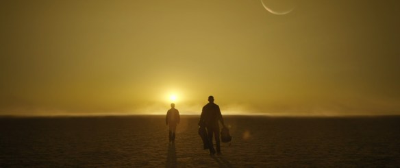 John and Hal walk across a dead alien planet. 