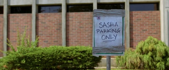Sasha Parking Only.