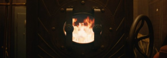 Pixelated fire at the heart of Vision.